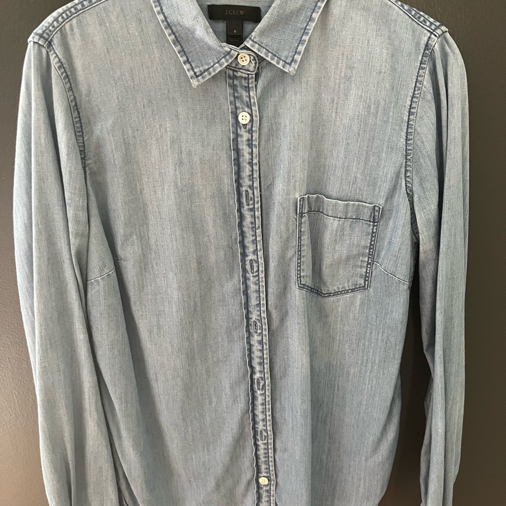 J. Crew Women’s chambray button down